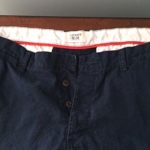 Men’s navy blue linen dress pants